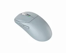 Mouse Msi Forge Gm340 Wireless Sky Optico, 6 Botones, 12000 Dpi, Rf Inalambrico + Bluetooth, Azul Claro